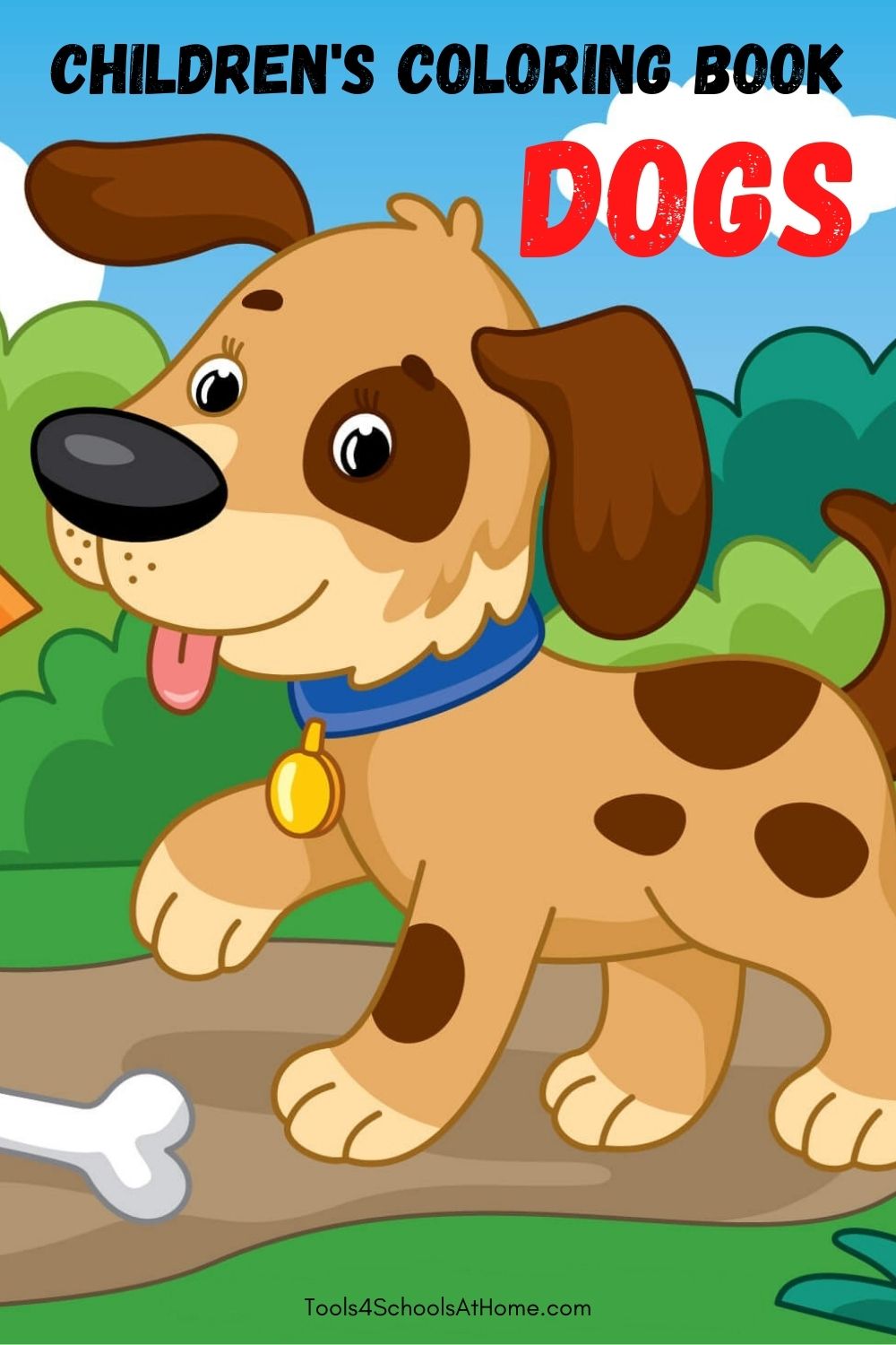 Children’s Coloring Book: Dogs – Tools 4 Schools at Home